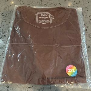 Big Bud Press Varsity Tee in Fudgecicle Brown Size XXL